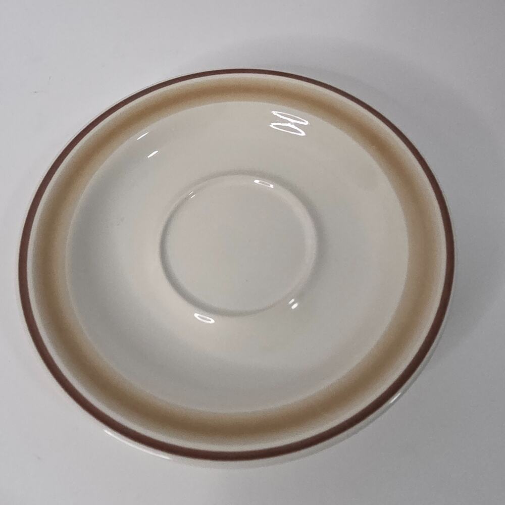 Vintage Hearthside Water Colors Horizon 6" Saucer Brown Tan Stoneware Japan